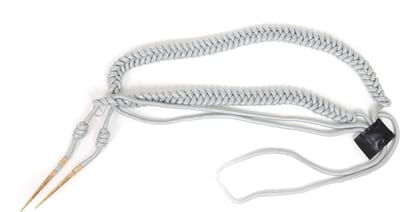 Erekoord Met Pinnen - One Size - Unisex - Volwassenen - Zilver