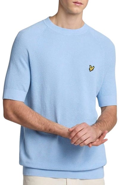 Lyle & Scott Linnen Blend Knitted T-shirt Heren - Maat XXL