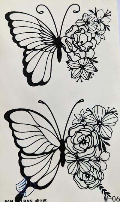 Semi-permanente tatoeage - Bijna original - Makkelijk in gebruik - Kool - Sexy - Waterbestendig - Mooie ontwerpen - Natuurlijk Veganistisch - Niet-toxisch – Duur tot 10 a 15 dagen - Door idereen te gebruiken.- 60