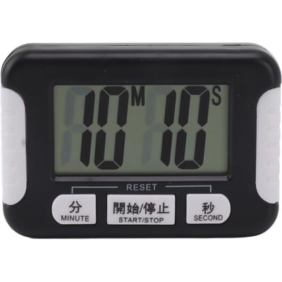 Digitale Timer Multifunctioneel Draagbaar Eenvoudig te Bedienen Alarm Afteltimer voor Keuken Zwart Black gray