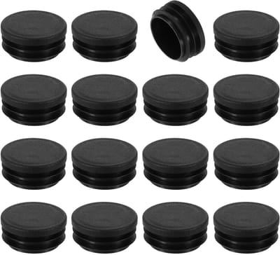 Afdekkappen Set - Buisdoppen Kunststof - Meubels Beschermen - Slijtvast Polyethyleen - 16 Stuks 40 mm - Zwart