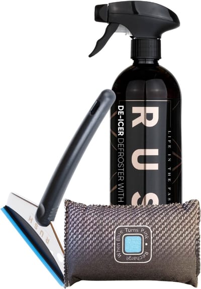 RUSH Winter Essentials Package | Veilig op Weg | De-Icer - Ontvochtiger - IJskrabber