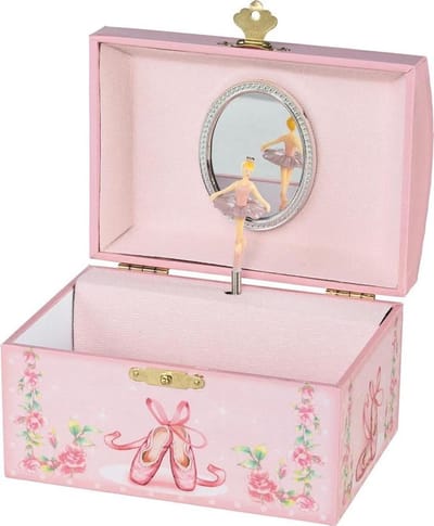 Muziekdoosje Ballerina - Sieradenkistje Kinderen - Kleine Spulletjes Opbergen - Speelt Zwanensee Melodie - Niet Gespecificeerd - Roze