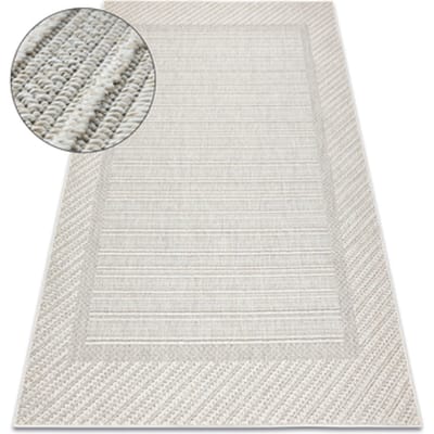Kleden Rugsx Tapijt JERSEY 19261 grijs - Kader, structureel, 60x100 cm