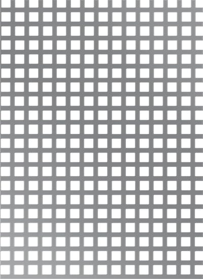 Geperforeerde Plaat - Metaalplaat Vierkant - Bouw Projecten - Aluminium Vierkante Gaten - 500x1000x0.8mm - Zilver