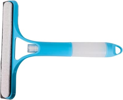 Spray Squeegee - Ruitenreiniger Schraper - Ramen Schoonmaken - 3-in-1 Functie - 25.7 x 21.5 cm - Blauw