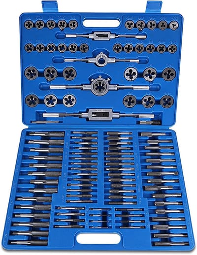 Complete Set van 110 Stuks M2-M18 Schroefdraad Tappen en Doppen met Verstelbare Moersleutel voor Professioneel Gebruik en Klussen