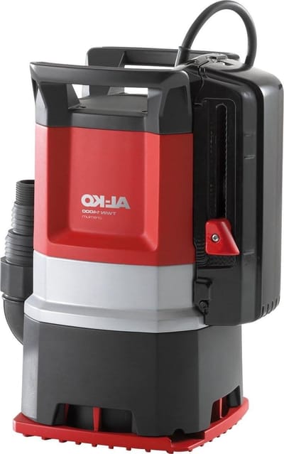 Combi-dompelpomp - Vuilwaterpomp Helderwaterpomp - Water Afvoeren - Flexibel Verstelbare Pompvoet - 15000 l/u Debiet - Rood