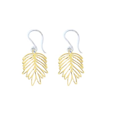 Allergievrij goudkleurig palmblad-Charme Bijoux