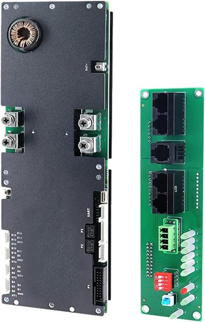 Omvormer BMS - Batterij Management Systeem - Energie Opslag - Met UART Display Poort - 300A - Zwart