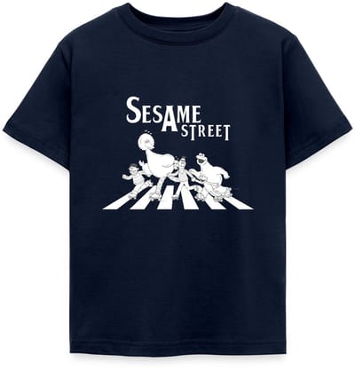 Sesamstraat Parodie Op Abbey Road T-Shirt Kinderen