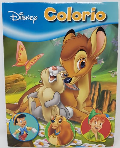 DISNEY - COLORIO - KLEURBOEK - BAMBI - Lady en de Vagebond - Pinokkio - Peter pan
