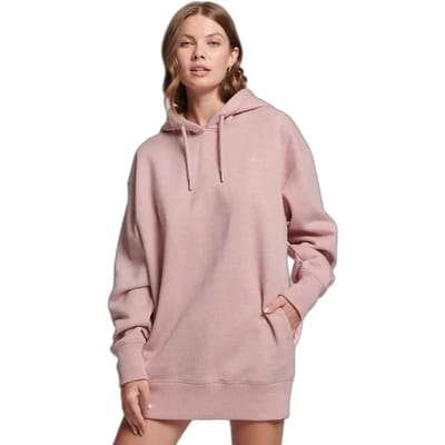 Superdry - Biologisch katoenen sweatjurk met geborduurd logo - Dames - Jurken