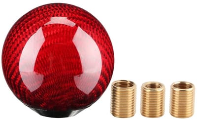 Dailygoods - Pookknop - Auto Universele Modificatie - Hoogwaardig en stijlvol - Rood - Versnellingspook - Geschikt voor elke auto - Universele aanpassing