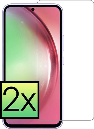 Screenprotector - 2 Stuks - Geschikt voor Samsung Galaxy A54 - Extra Sterk - Beschermglas - Gehard Glas - Tempered Glass - Screen Protector - Bescherm Cover