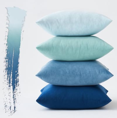 MIULEE Fluweelzachte kussenslopen, set van 4, 50 x 50 cm, marineblauw, voor bank, decoratief, woonkamer, bed, stoel, zacht, met verborgen ritssluiting