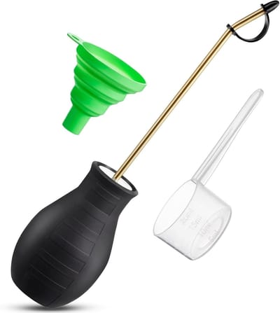 Poederverstuiver met trechter en Schepje - Bestuiver - handpoedersproeier - Diatomeeënaarde Poederverstuiver - Fruitbloeiende bestuivingstool - Voor Ongediertebestrijding