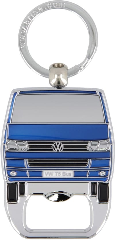 Volkswagen T5/T6 Bus Sleutelhanger En Flessenopener - Blauw
