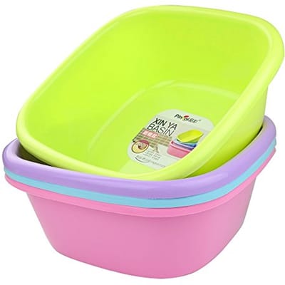 16-Quarts Afwasbak/Wasbak Set van 4 - Perfect voor Keuken en Badkamer