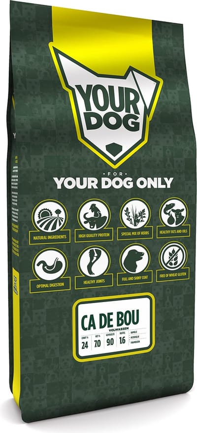 Yourdog Ca de bou Rasspecifiek Adult Hondenvoer 12kg | Hondenbrokken