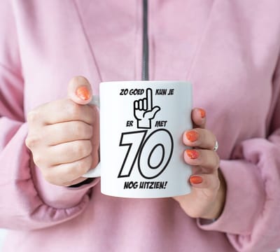 Mok Cadeau Goed uitzien 70 - Cadeau Verjaardag Vrouw - Cadeau Verjaardag Man - Mok Verjaardag 70 - Happy Birthday
