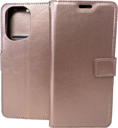 Portemonnee Book Case Hoesje Geschikt voor: Oppo Find X5 Pro - rosegoud