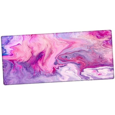 Tapis de Bureau Antidérapant Doux Usable Épaissi Décoratif Grand Tapis de Souris pour Bureau Ordinateur Portable violet