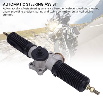 30T 420mm Stuurbekrachtiging Tandheugel Pinion Assy Hoge Prestaties Staallegering voor Go Kart ATV UTV gray