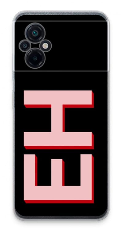 Gepersonaliseerd - Case Company® - Hoesje geschikt voor Xiaomi Poco M5 hoesje - Monogram - Soft Cover Telefoonhoesje - Bescherming aan alle Kanten en Schermrand