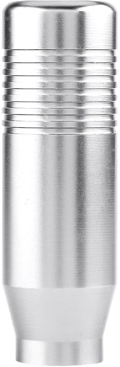 Byshayne - Schaltknauf - Aluminium Manuele Schalthebel - Universele Gebruik met 3 Adapters - Zilver - Auto Interieur - Stijlvol ontwerp - Geschikt v...
