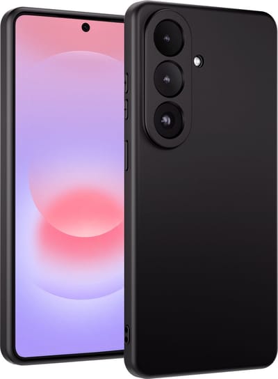 Hoesje Geschikt voor Samsung A37 Hoesje Siliconen Case - Hoes Geschikt voor Samsung Galaxy A37 Hoes Siliconen - Zwart