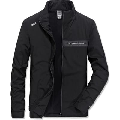 Nieuwe Jeugdjas voor Heren Katoen Gevuld Herfst en Winter Slim-fit Staande Kraag Verdikte Jas XXXXL black