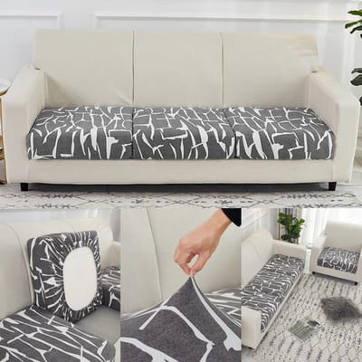 Bankhoes stretch voor modulaire bank meubelbeschermer voor huisdieren anti-stof wasbaar eenvoudig te installeren Chase lange hoes normal size-1 gray