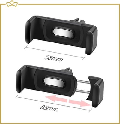 ATTREZZO® Telefoonhouders Auto voor ventilatierooster -360 graden draaibaar - Verstelbaar - Universeel - Accessoire auto - GSM Houder