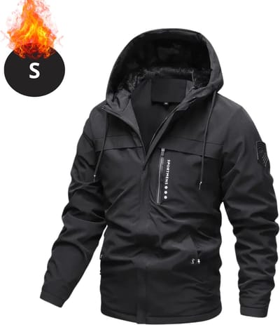 Bovista Windjas Voor Heren - Parka - Lente & Herfst - Jas - Volwassen - Windjack - Windbreaker - Buiten - Zwart - Maat S