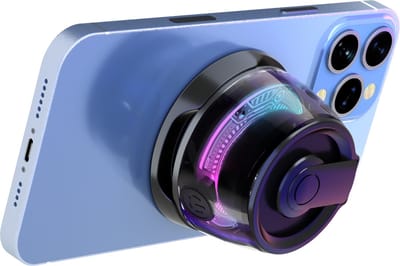 Cazy draadloze Bluetooth Mini Speaker - Magnetische Muziek Box - geschikt voor MagSafe - USB-C laden - 10h Luistertijd - LED-lampjes - Geschikt voor Hitster spel - Zwart