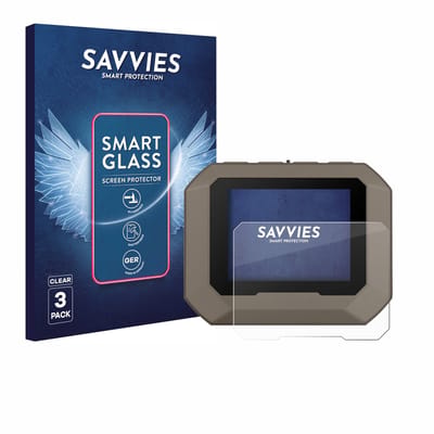 3 Stuks Savvies Screenprotector - geschikt voor Garmin Xero C1 Pro - beschermfolie glas transparant