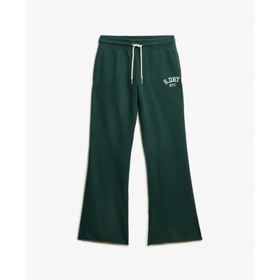 Vrouwelijke geborduurde flare joggingbroek Superdry Athletic
