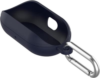 KELERINO. Hoesje geschikt voor Samsung Galaxy Buds - Half Open - Blauw