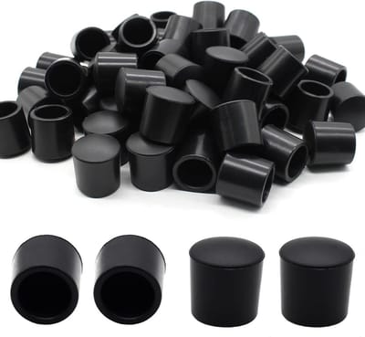 Deurstopper Rubber Tips - Deur Beschermers - Muren Beschermen - Massief Rubber Materiaal - 60 Stuks - Zwart