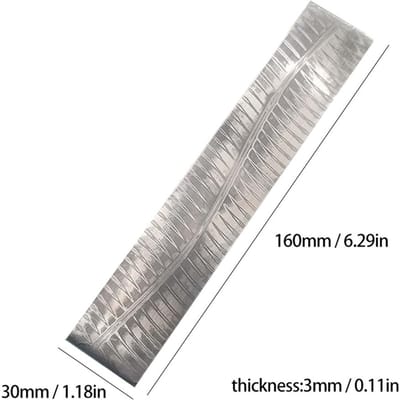 160*30*3mm Damaststaal Biljet Gepatroneerd Staal Snijder Embryo Smeedmaterialen Gehard Gladgemaakt voor Snijder DIY keel pattern