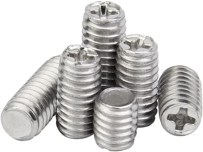Koperen puntbouten zonder kop, roestvrij staal, M2.5x3mm, 100 stuks, voor precisie- en hobbytoepassingen