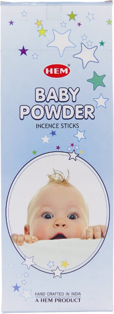 HEM Wierook - Baby Powder - Slof (6 pakjes/120 stokjes)