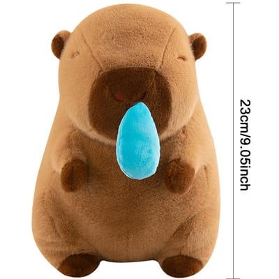 Pluizige Capybara Pluche Pop Kawaii Knuffeldier met Schildpad Zacht Speelgoed voor Kinderen Verjaardagscadeau Woondecoratie