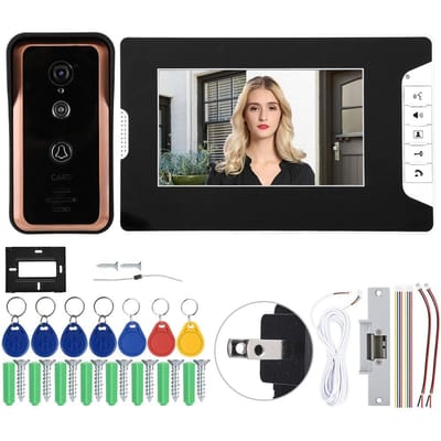 7-inch Bedraad Video Intercom Appartement Deurtelefoon Systeem Slimme Toegang Deurcamera