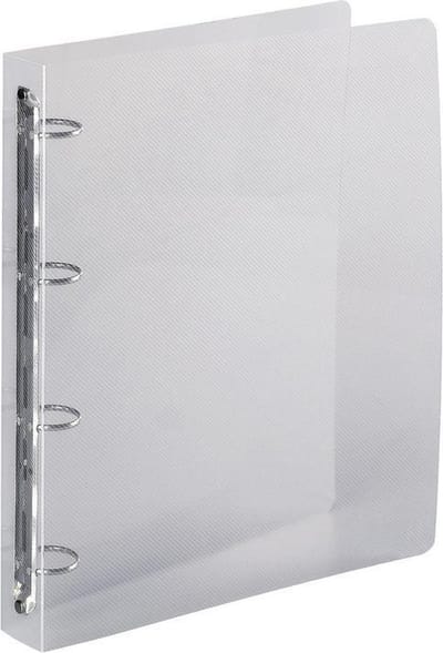 Exacompta 1x Crystal PP Ringband met 4 ringen van 30 mm - A4 maxi - Transparant - 51342E