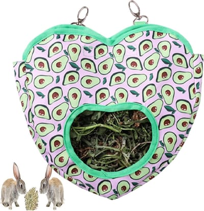 Hooi Tas - Voer Dispenser - Kleine Dieren - Opvouwbaar Ontwerp - 30x27 cm - Avocado
