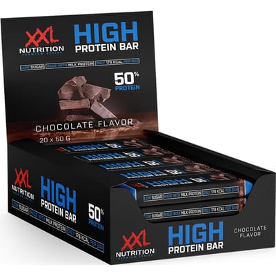 XXL Nutrition - High Protein Bar 2.0 - 25 Gram Eiwit - Eiwitrepen, Eiwitreep, Proteine Repen - Chocolade - 20 Pack
