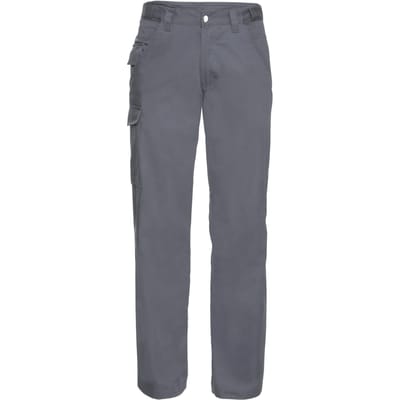 Russell Werkkleding Heren Polycotton Twill Broek / Broek (Regular) (Konvooi Grijs)