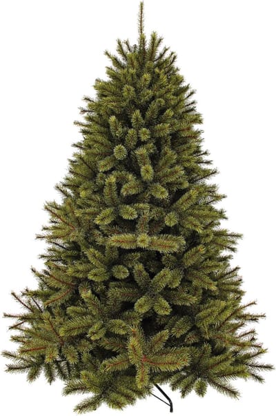 Triumph Tree Forest Frosted Kerstboom H155 cm - Kerstversiering voor Binnen met Frosted Naalden - Kunstboom Rond met Insteekconstructie en Kliksysteem - Ø119 cm - Groen
